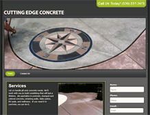 Tablet Screenshot of cuttingedgeconcretereddingca.com